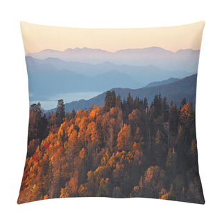 Personality  Sunrise At Smoky Mountains Pillow Covers