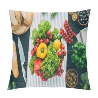 Personality  Vegetables On Table Pillow Covers