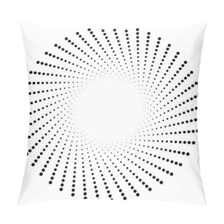 Personality  Dotted Lines Dots Radial Lines Abstract Design Element Pillow Covers