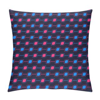 Personality  Geometric Oval Shape Vector Seamless Pattern Pillow Covers