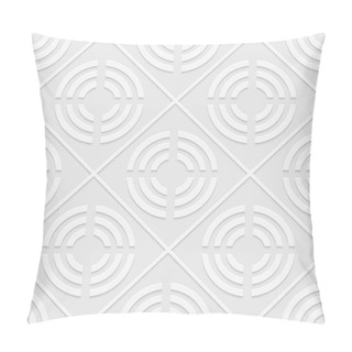 Personality  Seamless Pattern Of Circles And Rhombuses. Geometric Background. Pillow Covers
