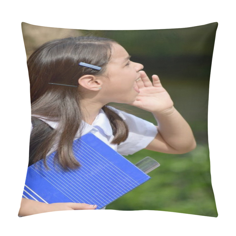 Personality  A Girl Student Shouting Pillow Covers