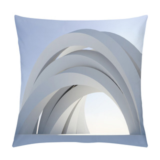 Personality  Abstract Arch On Blue Pillow Covers