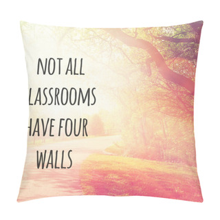 Personality  Not All Classrooms Have Four Walls  Pillow Covers