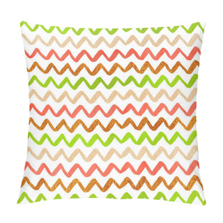 Personality  Watercolor Stripes Background, Chevron. Pillow Covers