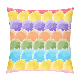 Personality  Seamless Rainbow Watercolor Background Pillow Covers