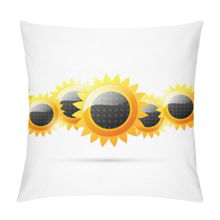Personality  Abstract Sunflower Background Pillow Covers