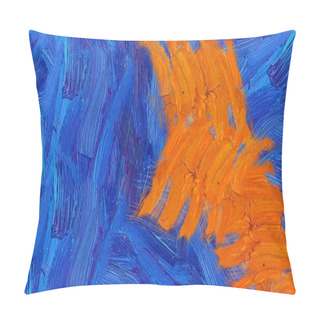 Personality  Colorful Abstract Oil Painting Closeup Pillow Covers