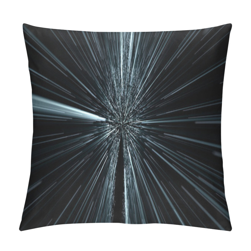 Personality  Silhouette Of A Human In Hyperspace Jump Pillow Covers