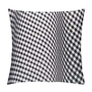 Personality Black And White Gingham Fabric Pillow Covers