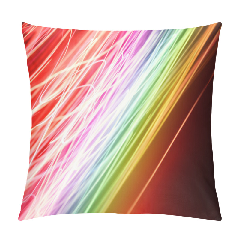 Personality  Brights Colorful Lines Blurry Background Pillow Covers