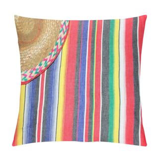 Personality  Cinco De Mayo Mexican Day Of The Dead Mexico Poncho Sombrero Background Fiesta  Stock, Photo, Photograph, Image, Picture, Pillow Covers