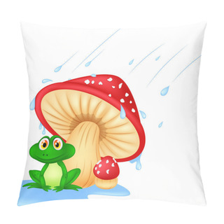 Personality  Mushroom With A Toad Pillow Covers
