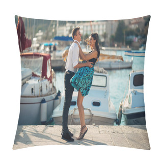 Personality  Romantic Couple Dancing On The Street.Having A Romantic Date.Celebrating Anniversary.Valentines Day.Birthday Date.Gentleman And Lady.Manners.Treating The Loved One.Dance,music,passion Pillow Covers