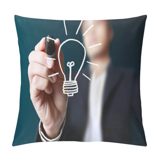 Personality  Drawing Light Bulb Pillow Covers
