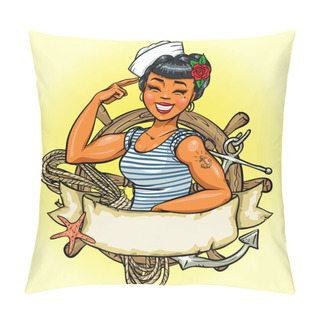Personality Sailor Girl Logo Pillow Covers