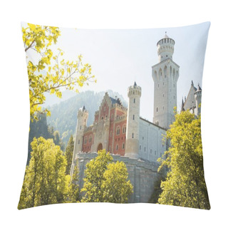 Personality  A Stunning View Of The Neuschwanstein Castle On The Hill In Germany Pillow Covers