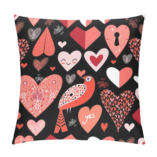 Personality  Pattern Of Bright Hearts Pillow Covers
