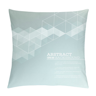Personality  Abstract Blurred Background With   Triangles.  Vector Illustration Pillow Covers