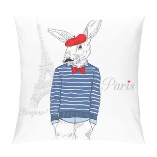 Personality  Rabbit In French Chic Style Pillow Covers