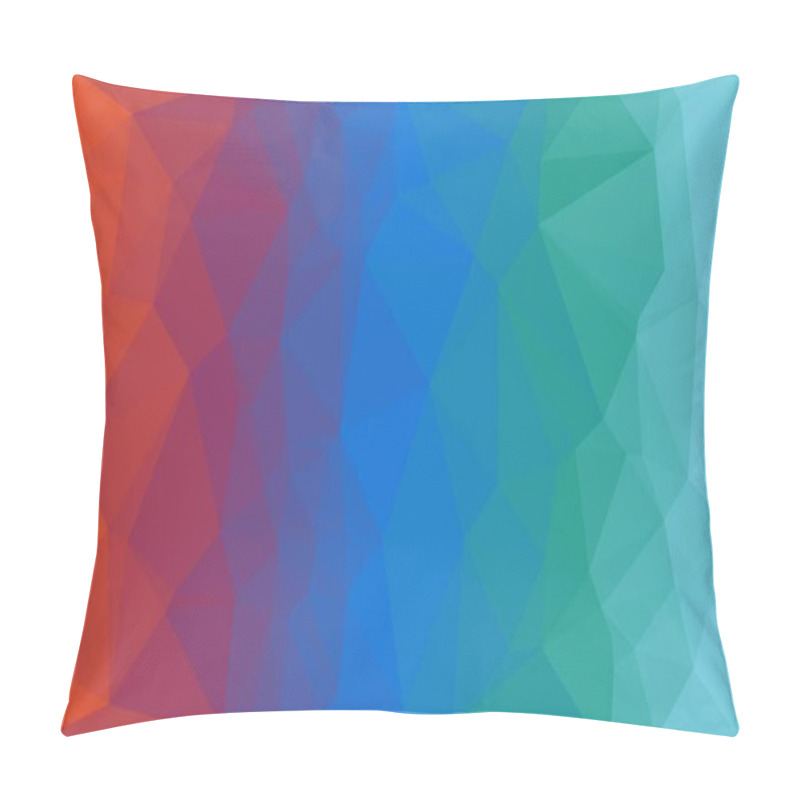 Personality  abstract multicolored background with poly pattern pillow covers