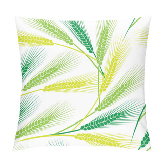 Personality  Seamless Pattern Of Ears Of Wheat. Stock Vector Illustration. EPS 10.-    Pillow Covers