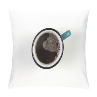 Personality Texture Of A Cup Of Tea On A White Background  Pillow Covers
