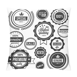 Personality  Vector Badges And Stickers Stamps Pillow Covers