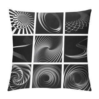 Personality  Abstract Backdrops With Swirling Movement. Pillow Covers