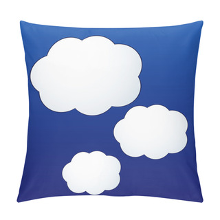 Personality  Vector Cloud Shape Stickers Pillow Covers