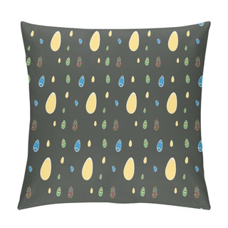 Personality  Colored Background With Different Accessories Pillow Covers