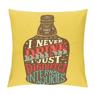 Personality  Hand- Drawn Lettering Pillow Covers