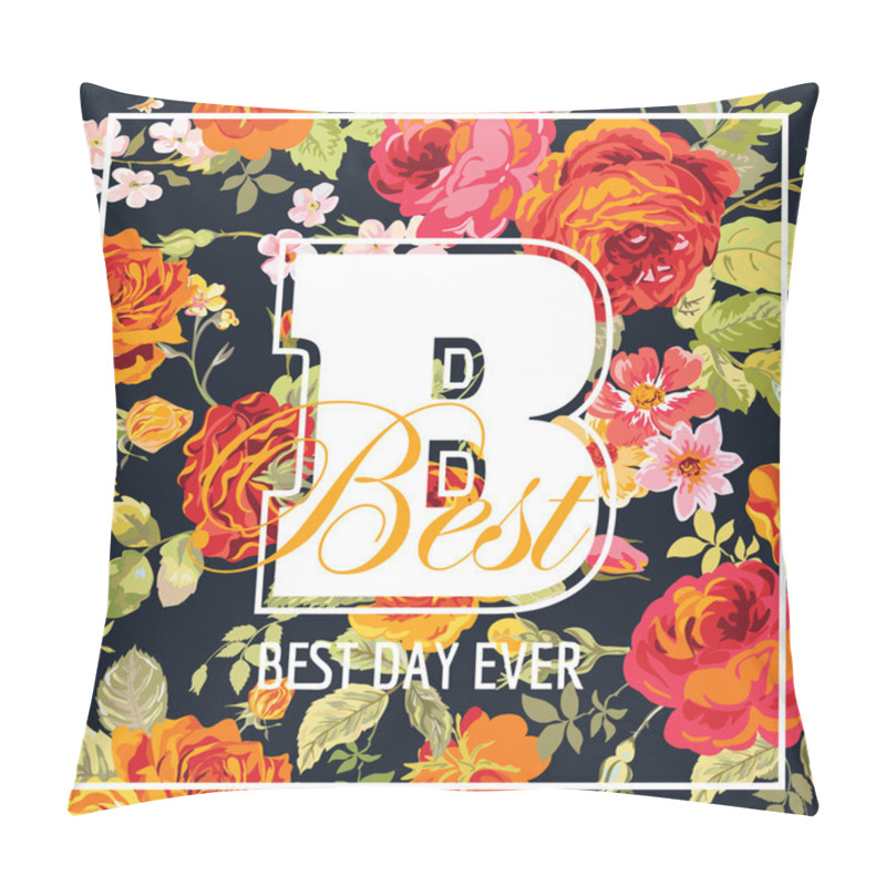 Personality  Shabby Chic Flowers Graphic Design - for t-shirt, fashion, print pillow covers