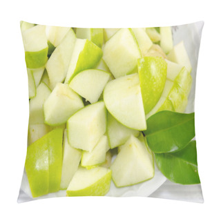 Personality  Sliced Apples On A Plate Pillow Covers