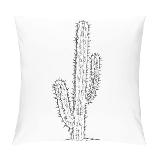 Personality  Single Sketch Cacti Pillow Covers