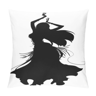 Personality  Belly Dancer Silhouette Pillow Covers