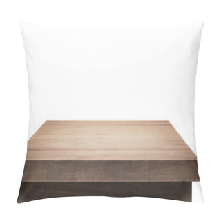 Personality  Wooden Table Top On  Background. Pillow Covers