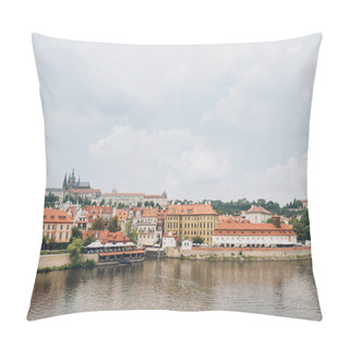 Personality  Beautiful Vltava River And Architecture In Prague, Czech Republic  Pillow Covers