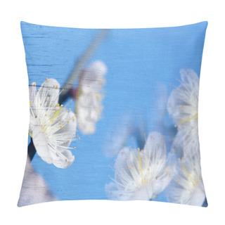 Personality  Plum Flowers, Plum Blossom, On White Background. Pillow Covers