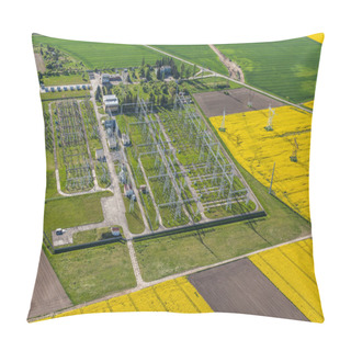 Personality  Electrical Substation Featuring Wires Pillow Covers