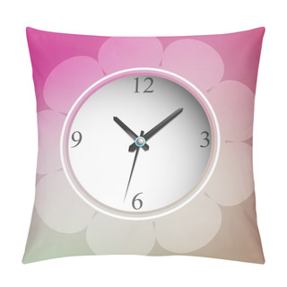 Personality  Vector Illustration Of Clock Pillow Covers