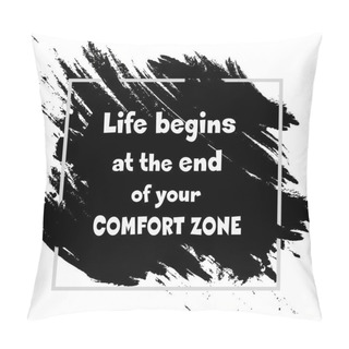 Personality  Motivational Poster With Quote. Pillow Covers