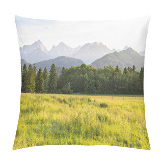 Personality  Landscape Of The Alpine Meadows, Forest In The Mountains Area Pillow Covers