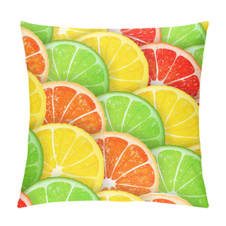 Personality  Citrus Segments Seamless Background Pillow Covers