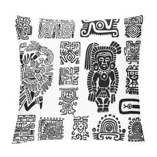 Personality  Set Mexican Symbols Pillow Covers