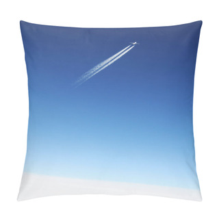 Personality  Planes Flying In Alps In Sunny Day Pillow Covers