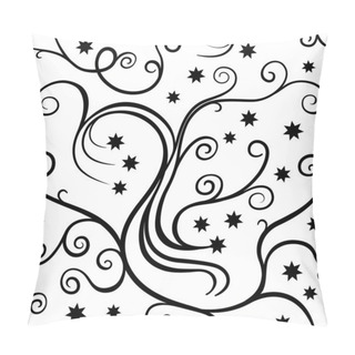 Personality  Floral Pattern With Stars Pillow Covers