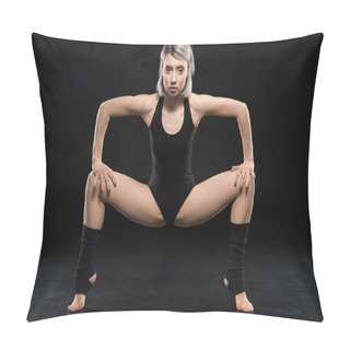 Personality  Young Dancer Posing  Pillow Covers