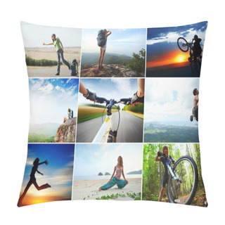 Personality  Collage With Sport Pillow Covers