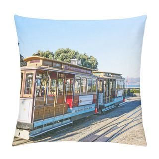 Personality  Famous Cable Car Line Powell And Hyde Street Near Fishermans Wha Pillow Covers